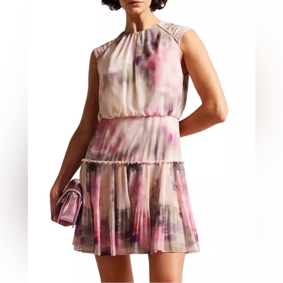 Ted Baker Amorita Mini Dress Size 3 US Medium 6-8 - Picture 1 of 12